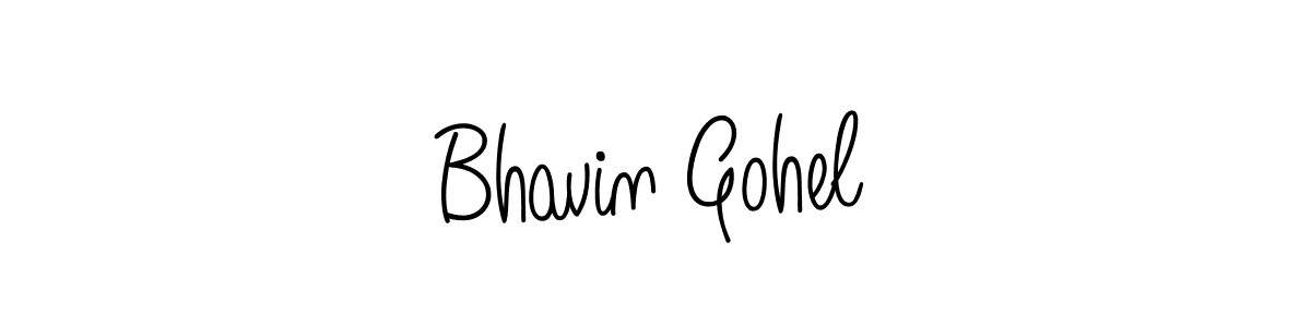 Make a beautiful signature design for name Bhavin Gohel. With this signature (Angelique-Rose-font-FFP) style, you can create a handwritten signature for free. Bhavin Gohel signature style 5 images and pictures png