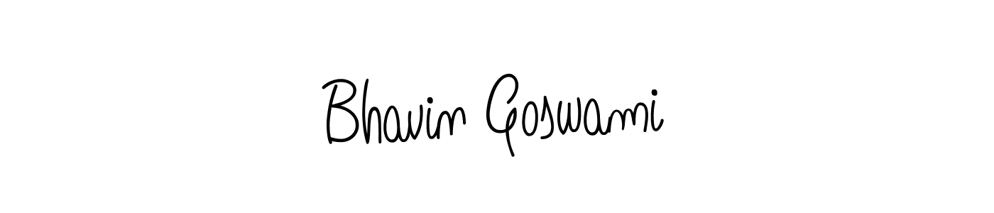 Use a signature maker to create a handwritten signature online. With this signature software, you can design (Angelique-Rose-font-FFP) your own signature for name Bhavin Goswami. Bhavin Goswami signature style 5 images and pictures png