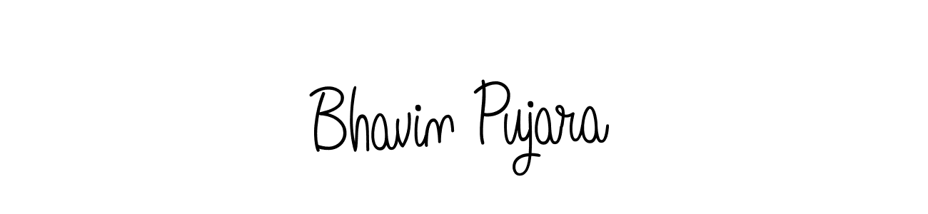 How to Draw Bhavin Pujara signature style? Angelique-Rose-font-FFP is a latest design signature styles for name Bhavin Pujara. Bhavin Pujara signature style 5 images and pictures png