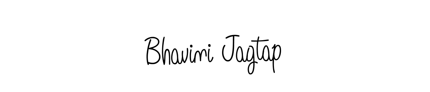 Create a beautiful signature design for name Bhavini Jagtap. With this signature (Angelique-Rose-font-FFP) fonts, you can make a handwritten signature for free. Bhavini Jagtap signature style 5 images and pictures png