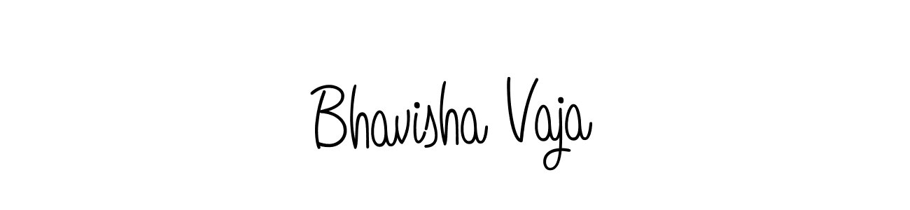 Also we have Bhavisha Vaja name is the best signature style. Create professional handwritten signature collection using Angelique-Rose-font-FFP autograph style. Bhavisha Vaja signature style 5 images and pictures png