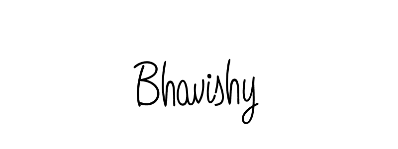 Use a signature maker to create a handwritten signature online. With this signature software, you can design (Angelique-Rose-font-FFP) your own signature for name Bhavishy. Bhavishy signature style 5 images and pictures png