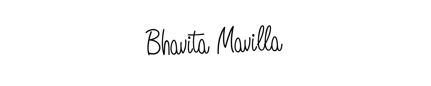 Also we have Bhavita Mavilla name is the best signature style. Create professional handwritten signature collection using Angelique-Rose-font-FFP autograph style. Bhavita Mavilla signature style 5 images and pictures png