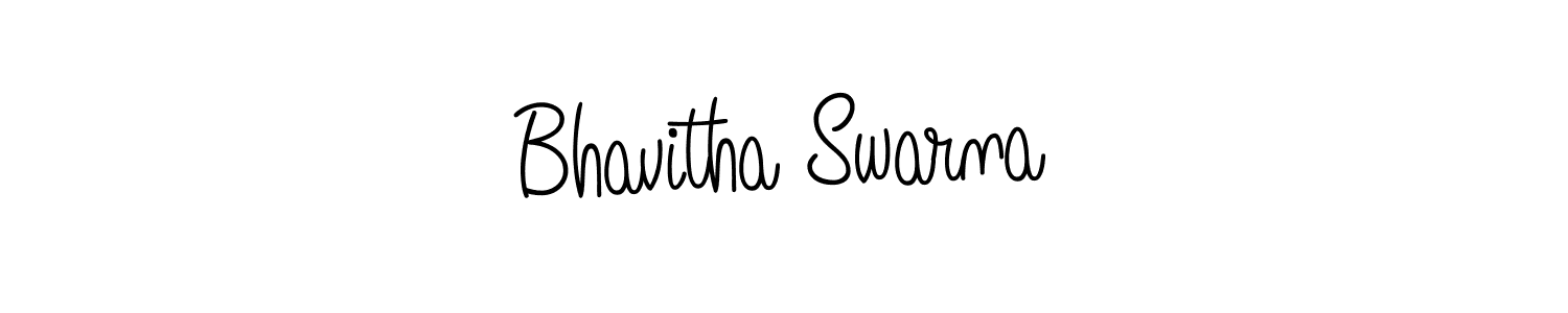 How to Draw Bhavitha Swarna signature style? Angelique-Rose-font-FFP is a latest design signature styles for name Bhavitha Swarna. Bhavitha Swarna signature style 5 images and pictures png