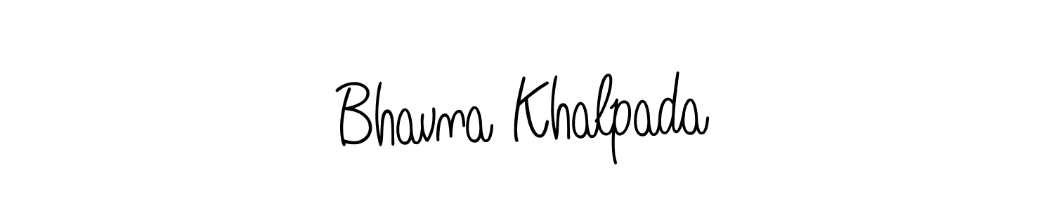 Also we have Bhavna Khalpada name is the best signature style. Create professional handwritten signature collection using Angelique-Rose-font-FFP autograph style. Bhavna Khalpada signature style 5 images and pictures png