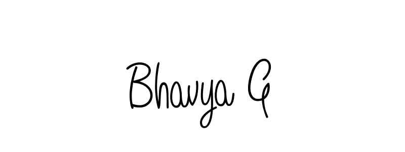 Angelique-Rose-font-FFP is a professional signature style that is perfect for those who want to add a touch of class to their signature. It is also a great choice for those who want to make their signature more unique. Get Bhavya G name to fancy signature for free. Bhavya G signature style 5 images and pictures png