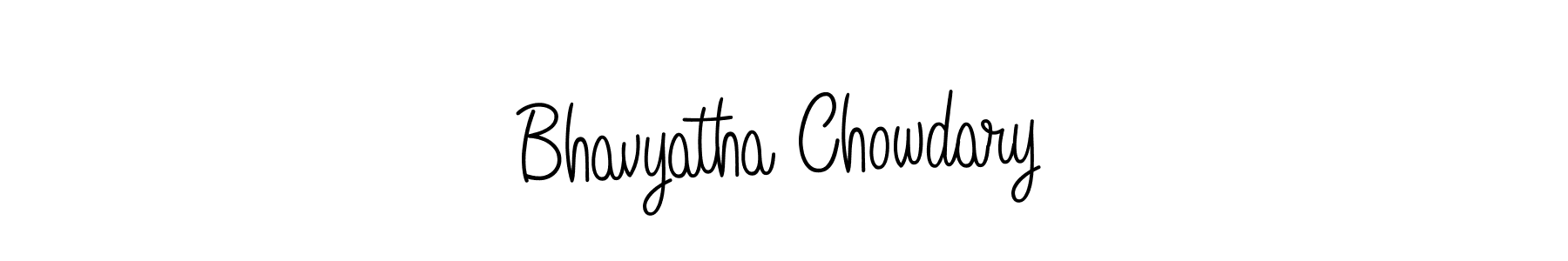 Once you've used our free online signature maker to create your best signature Angelique-Rose-font-FFP style, it's time to enjoy all of the benefits that Bhavyatha Chowdary name signing documents. Bhavyatha Chowdary signature style 5 images and pictures png