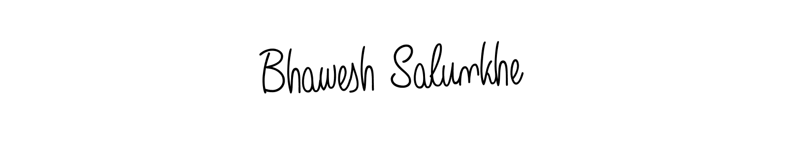 Design your own signature with our free online signature maker. With this signature software, you can create a handwritten (Angelique-Rose-font-FFP) signature for name Bhawesh Salunkhe. Bhawesh Salunkhe signature style 5 images and pictures png