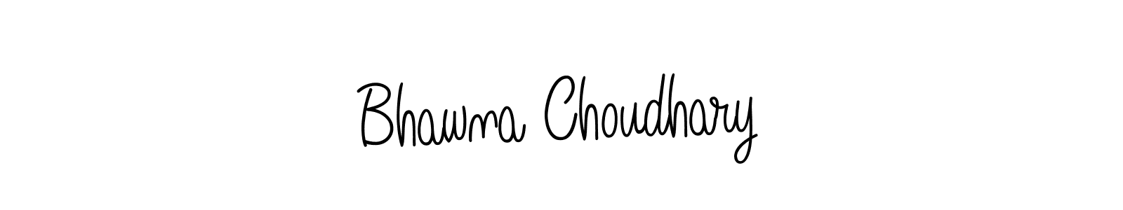 How to make Bhawna Choudhary name signature. Use Angelique-Rose-font-FFP style for creating short signs online. This is the latest handwritten sign. Bhawna Choudhary signature style 5 images and pictures png