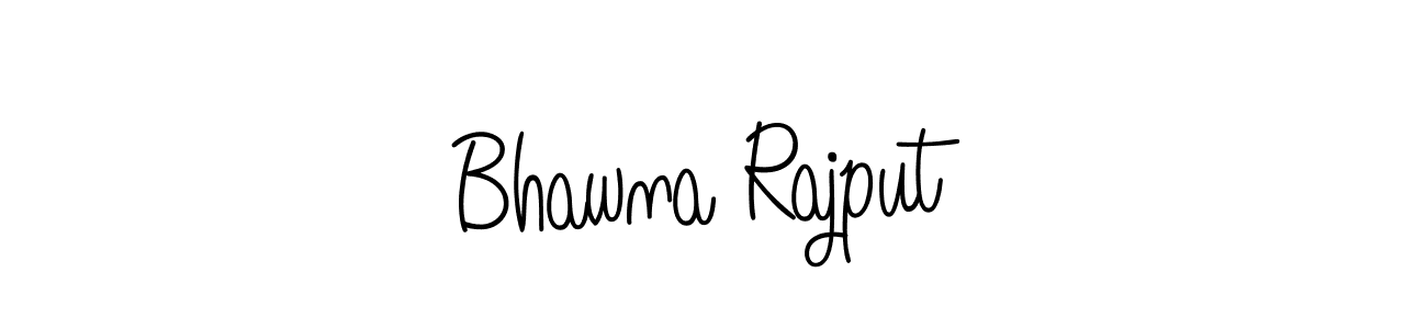 You should practise on your own different ways (Angelique-Rose-font-FFP) to write your name (Bhawna Rajput) in signature. don't let someone else do it for you. Bhawna Rajput signature style 5 images and pictures png