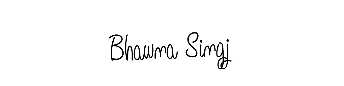 Also we have Bhawna Singj name is the best signature style. Create professional handwritten signature collection using Angelique-Rose-font-FFP autograph style. Bhawna Singj signature style 5 images and pictures png