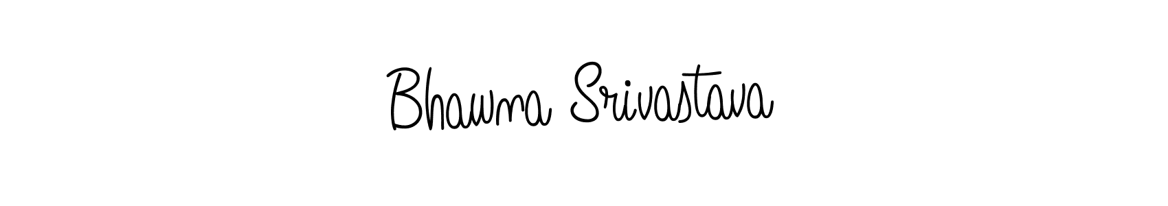 The best way (Angelique-Rose-font-FFP) to make a short signature is to pick only two or three words in your name. The name Bhawna Srivastava include a total of six letters. For converting this name. Bhawna Srivastava signature style 5 images and pictures png