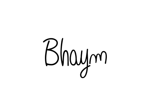 Use a signature maker to create a handwritten signature online. With this signature software, you can design (Angelique-Rose-font-FFP) your own signature for name Bhaym. Bhaym signature style 5 images and pictures png