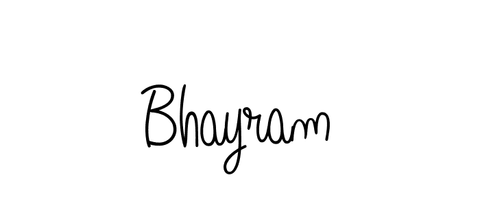 You should practise on your own different ways (Angelique-Rose-font-FFP) to write your name (Bhayram) in signature. don't let someone else do it for you. Bhayram signature style 5 images and pictures png