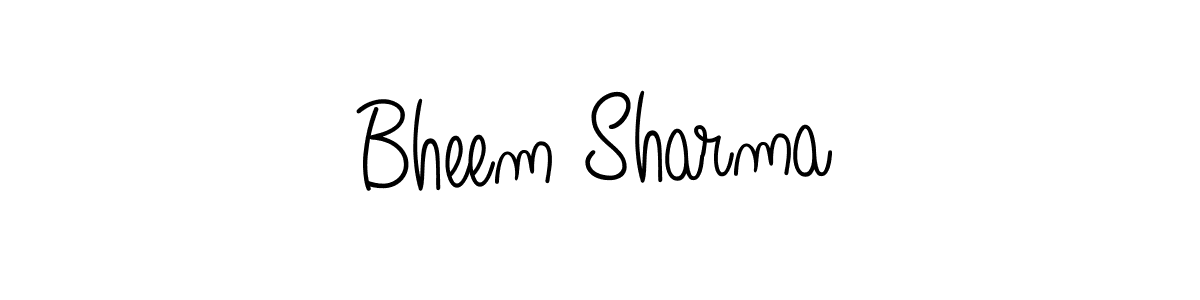 Bheem Sharma stylish signature style. Best Handwritten Sign (Angelique-Rose-font-FFP) for my name. Handwritten Signature Collection Ideas for my name Bheem Sharma. Bheem Sharma signature style 5 images and pictures png