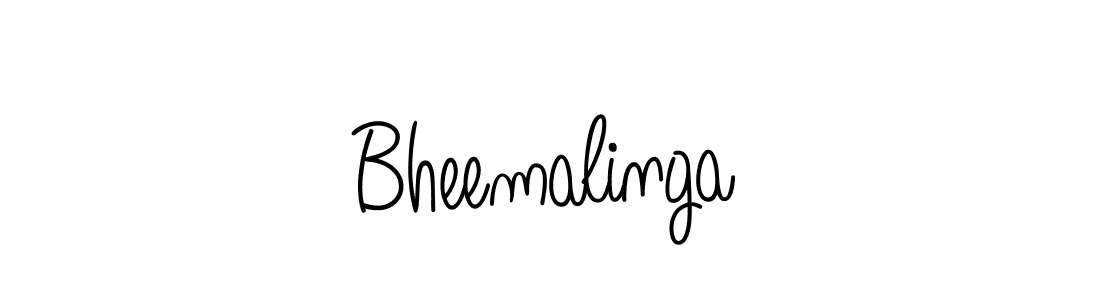 Use a signature maker to create a handwritten signature online. With this signature software, you can design (Angelique-Rose-font-FFP) your own signature for name Bheemalinga. Bheemalinga signature style 5 images and pictures png