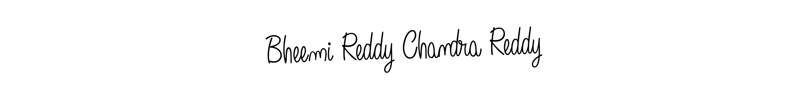 Bheemi Reddy Chandra Reddy stylish signature style. Best Handwritten Sign (Angelique-Rose-font-FFP) for my name. Handwritten Signature Collection Ideas for my name Bheemi Reddy Chandra Reddy. Bheemi Reddy Chandra Reddy signature style 5 images and pictures png