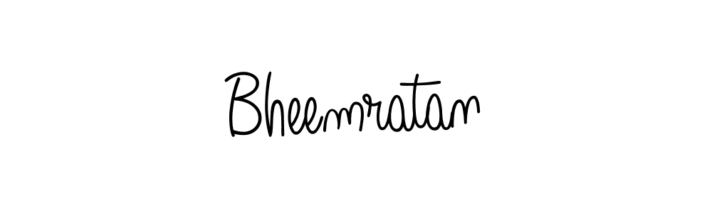 Make a beautiful signature design for name Bheemratan. With this signature (Angelique-Rose-font-FFP) style, you can create a handwritten signature for free. Bheemratan signature style 5 images and pictures png