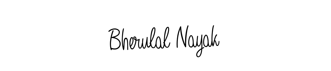 How to make Bherulal Nayak name signature. Use Angelique-Rose-font-FFP style for creating short signs online. This is the latest handwritten sign. Bherulal Nayak signature style 5 images and pictures png
