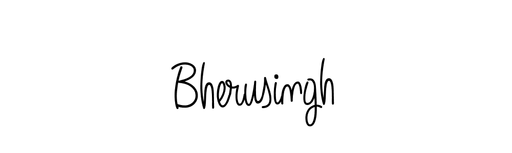 Make a beautiful signature design for name Bherusingh. With this signature (Angelique-Rose-font-FFP) style, you can create a handwritten signature for free. Bherusingh signature style 5 images and pictures png