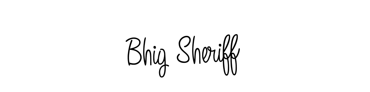 Also we have Bhig Sheriff name is the best signature style. Create professional handwritten signature collection using Angelique-Rose-font-FFP autograph style. Bhig Sheriff signature style 5 images and pictures png