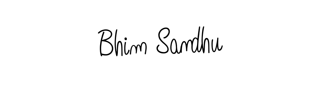 Bhim Sandhu stylish signature style. Best Handwritten Sign (Angelique-Rose-font-FFP) for my name. Handwritten Signature Collection Ideas for my name Bhim Sandhu. Bhim Sandhu signature style 5 images and pictures png