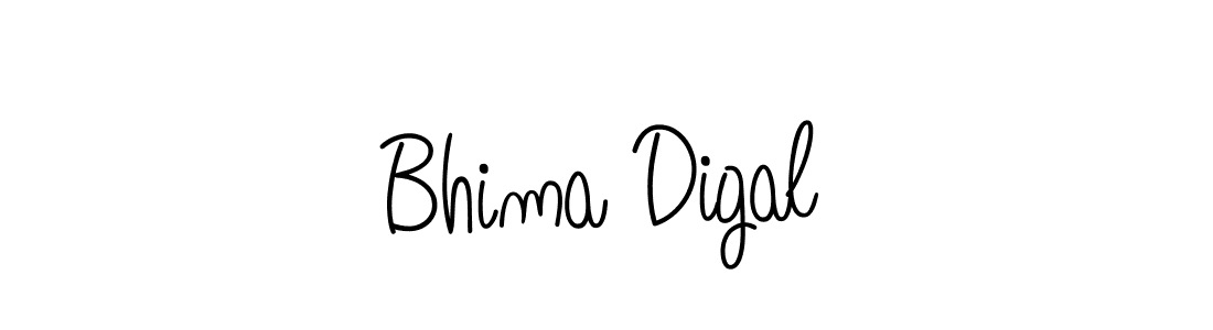 How to Draw Bhima Digal signature style? Angelique-Rose-font-FFP is a latest design signature styles for name Bhima Digal. Bhima Digal signature style 5 images and pictures png