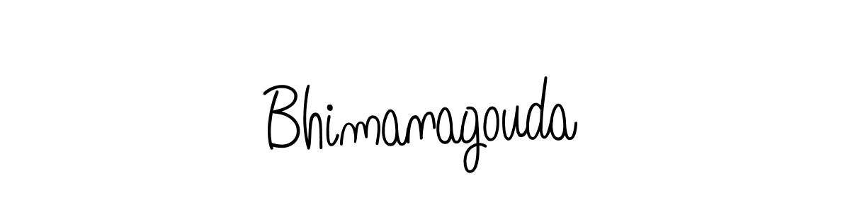Use a signature maker to create a handwritten signature online. With this signature software, you can design (Angelique-Rose-font-FFP) your own signature for name Bhimanagouda. Bhimanagouda signature style 5 images and pictures png