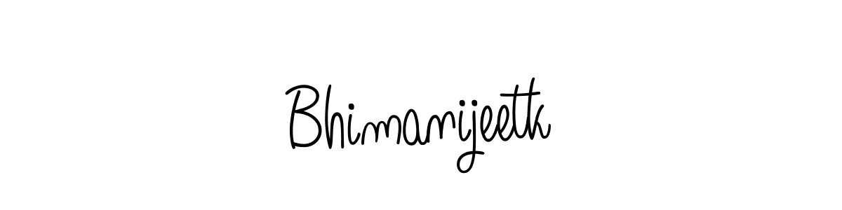 Design your own signature with our free online signature maker. With this signature software, you can create a handwritten (Angelique-Rose-font-FFP) signature for name Bhimanijeetk. Bhimanijeetk signature style 5 images and pictures png