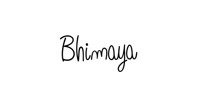 Design your own signature with our free online signature maker. With this signature software, you can create a handwritten (Angelique-Rose-font-FFP) signature for name Bhimaya. Bhimaya signature style 5 images and pictures png