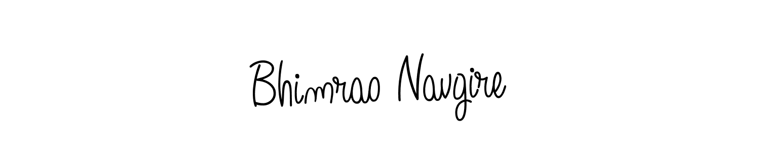 Use a signature maker to create a handwritten signature online. With this signature software, you can design (Angelique-Rose-font-FFP) your own signature for name Bhimrao Navgire. Bhimrao Navgire signature style 5 images and pictures png