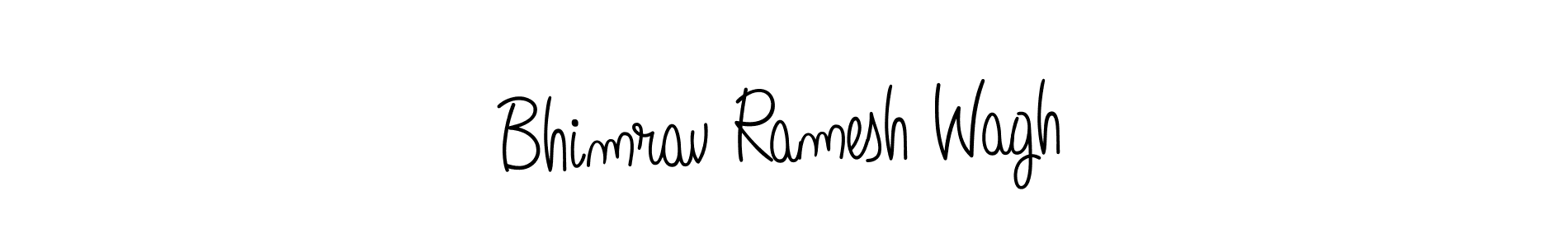 The best way (Angelique-Rose-font-FFP) to make a short signature is to pick only two or three words in your name. The name Bhimrav Ramesh Wagh include a total of six letters. For converting this name. Bhimrav Ramesh Wagh signature style 5 images and pictures png