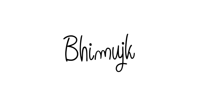 You should practise on your own different ways (Angelique-Rose-font-FFP) to write your name (Bhimujk) in signature. don't let someone else do it for you. Bhimujk signature style 5 images and pictures png