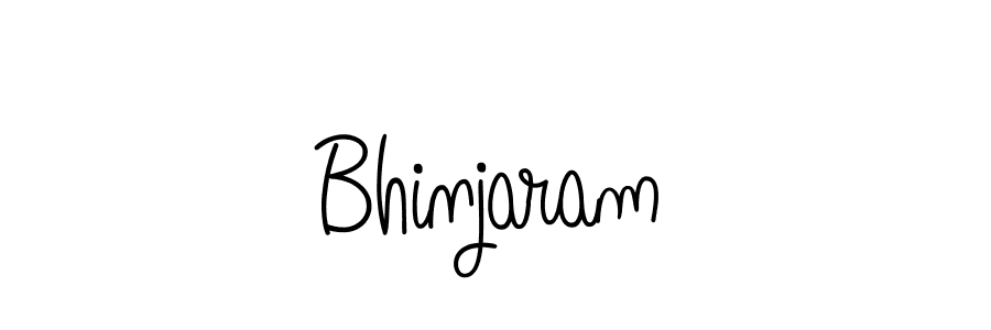 Make a beautiful signature design for name Bhinjaram. With this signature (Angelique-Rose-font-FFP) style, you can create a handwritten signature for free. Bhinjaram signature style 5 images and pictures png