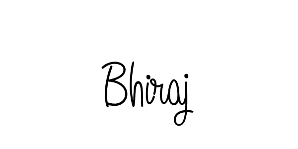 Design your own signature with our free online signature maker. With this signature software, you can create a handwritten (Angelique-Rose-font-FFP) signature for name Bhiraj. Bhiraj signature style 5 images and pictures png