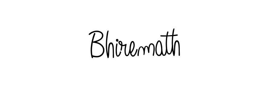 Use a signature maker to create a handwritten signature online. With this signature software, you can design (Angelique-Rose-font-FFP) your own signature for name Bhiremath. Bhiremath signature style 5 images and pictures png