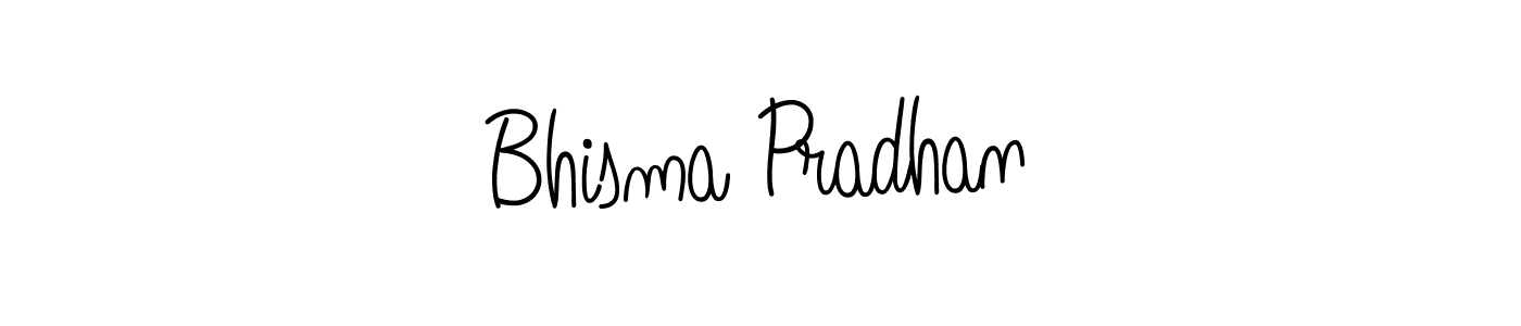 How to Draw Bhisma Pradhan signature style? Angelique-Rose-font-FFP is a latest design signature styles for name Bhisma Pradhan. Bhisma Pradhan signature style 5 images and pictures png