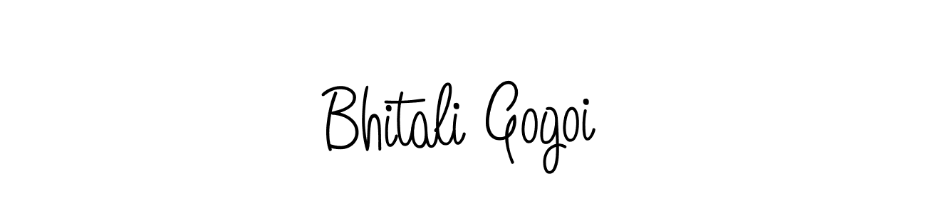 Create a beautiful signature design for name Bhitali Gogoi. With this signature (Angelique-Rose-font-FFP) fonts, you can make a handwritten signature for free. Bhitali Gogoi signature style 5 images and pictures png