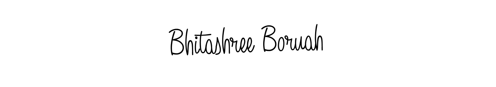 Also we have Bhitashree Boruah name is the best signature style. Create professional handwritten signature collection using Angelique-Rose-font-FFP autograph style. Bhitashree Boruah signature style 5 images and pictures png