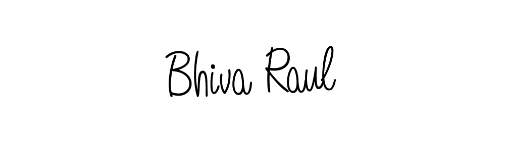 Make a beautiful signature design for name Bhiva Raul. With this signature (Angelique-Rose-font-FFP) style, you can create a handwritten signature for free. Bhiva Raul signature style 5 images and pictures png