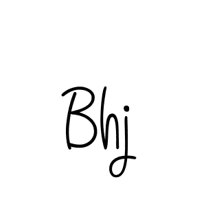 Use a signature maker to create a handwritten signature online. With this signature software, you can design (Angelique-Rose-font-FFP) your own signature for name Bhj. Bhj signature style 5 images and pictures png