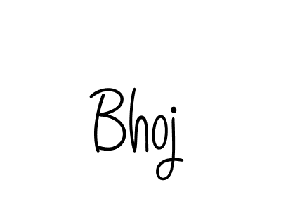 Design your own signature with our free online signature maker. With this signature software, you can create a handwritten (Angelique-Rose-font-FFP) signature for name Bhoj. Bhoj signature style 5 images and pictures png