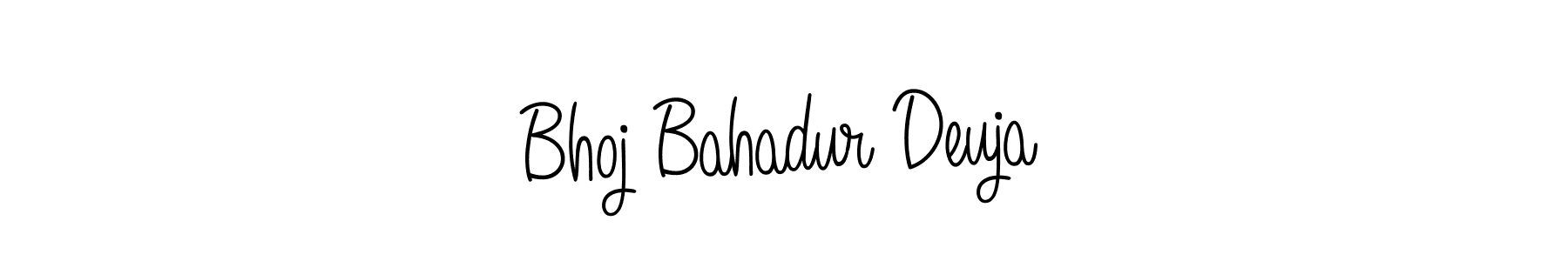 Create a beautiful signature design for name Bhoj Bahadur Deuja. With this signature (Angelique-Rose-font-FFP) fonts, you can make a handwritten signature for free. Bhoj Bahadur Deuja signature style 5 images and pictures png