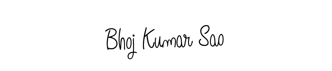 How to Draw Bhoj Kumar Sao signature style? Angelique-Rose-font-FFP is a latest design signature styles for name Bhoj Kumar Sao. Bhoj Kumar Sao signature style 5 images and pictures png