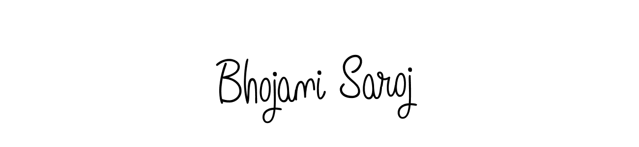 Create a beautiful signature design for name Bhojani Saroj. With this signature (Angelique-Rose-font-FFP) fonts, you can make a handwritten signature for free. Bhojani Saroj signature style 5 images and pictures png