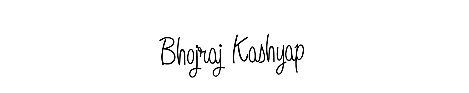 Create a beautiful signature design for name Bhojraj Kashyap. With this signature (Angelique-Rose-font-FFP) fonts, you can make a handwritten signature for free. Bhojraj Kashyap signature style 5 images and pictures png