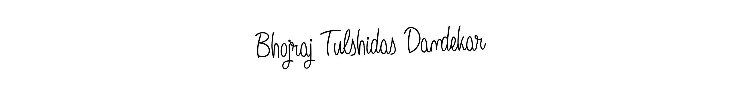 The best way (Angelique-Rose-font-FFP) to make a short signature is to pick only two or three words in your name. The name Bhojraj Tulshidas Dandekar include a total of six letters. For converting this name. Bhojraj Tulshidas Dandekar signature style 5 images and pictures png