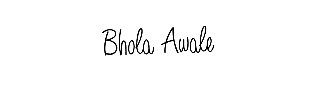 if you are searching for the best signature style for your name Bhola Awale. so please give up your signature search. here we have designed multiple signature styles  using Angelique-Rose-font-FFP. Bhola Awale signature style 5 images and pictures png