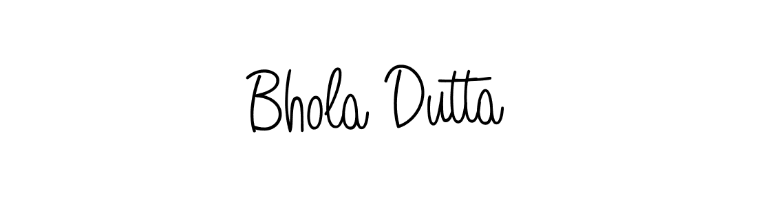The best way (Angelique-Rose-font-FFP) to make a short signature is to pick only two or three words in your name. The name Bhola Dutta include a total of six letters. For converting this name. Bhola Dutta signature style 5 images and pictures png