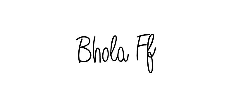 How to make Bhola Ff name signature. Use Angelique-Rose-font-FFP style for creating short signs online. This is the latest handwritten sign. Bhola Ff signature style 5 images and pictures png